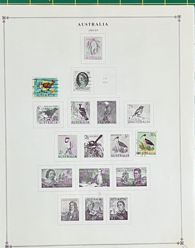 Australia Vintage Stamp Collection on Scott Album Pages ZAYIX 0825BB3716