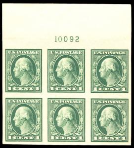 481 VF/XF OG NH, LARGE TOP, a super plate, very fresh! pb2075