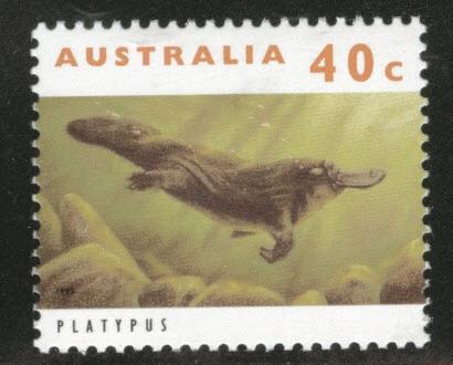 AUSTRALIA Scott 1273 MNH** 1992 Platypus CV $0.60