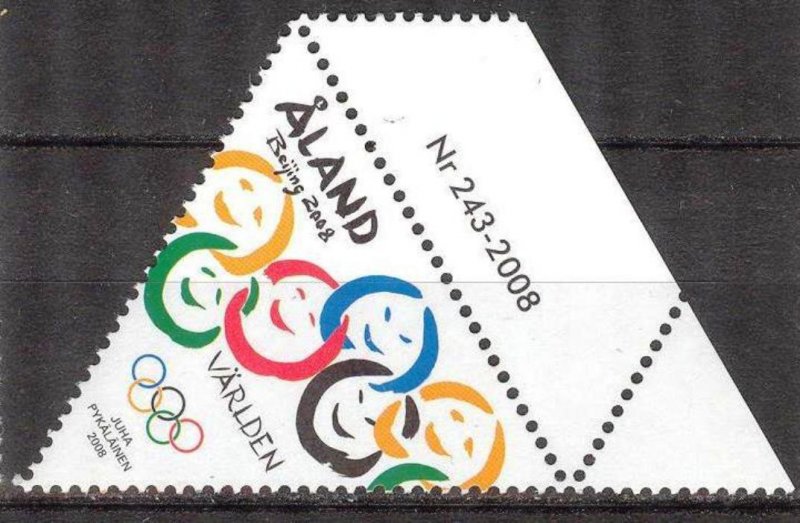 Aland Finland 2008 Olympics Games Beijing MNH