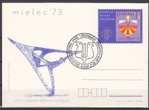 Poland, 1978 issue.  02/JUL/78 cancel. Music Cancel on Postal Card. (CP583). ^