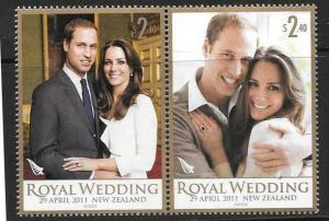 NEW ZEALAND SG3266a 2011 ROYAL WEDDING MNH