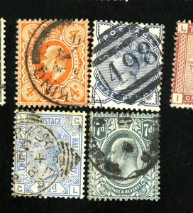 GREAT BRITAIN #82PL22 98 144-5 USED FVF Cat $88