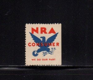 USA Advertising Stamp - NRA Consumer We Do Our Part