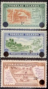 Tokelau Islands 1967 SC# 9-11 MNH-OG E170