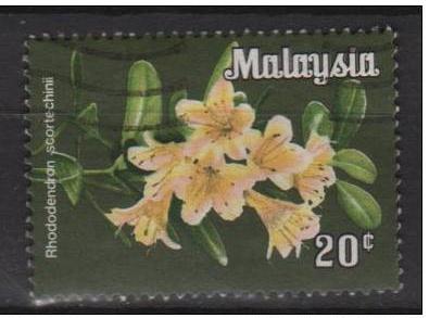 Malaysia 1979 - Scott 196 used - 20c, Flowers, Rhodondendron