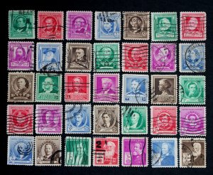 US #859-93 Famous Americans Complete Used Set Sc# 859-893