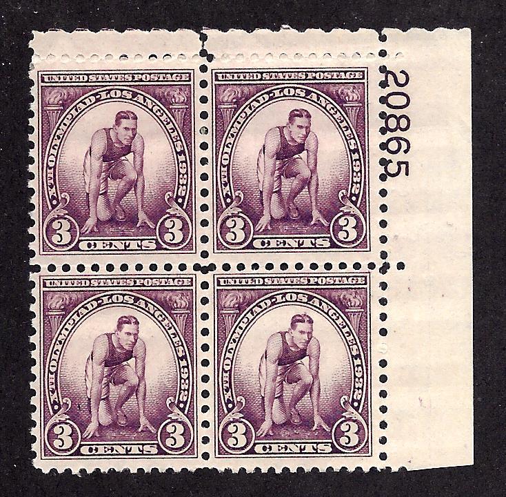 718 Mint,OG,NH... Plate Block of 4... SCV $18.50