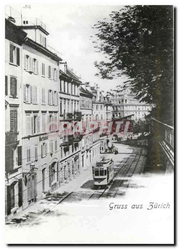  Modern Postcard verein tram-museum Zurich Der SeÃ®lergraben oberhalb dem Centra