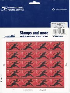 Scott US 3863 37¢ Summer Olympics, Athens, Greece - MNH Pane