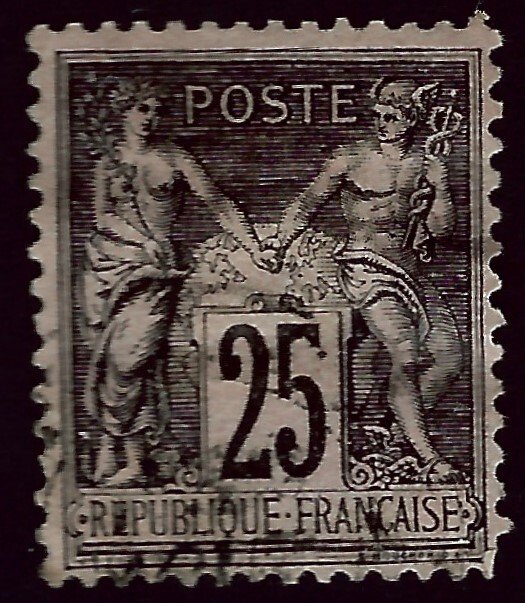 France SC#93 Used Fine hr SCV$25.00...Worth a Close look!!