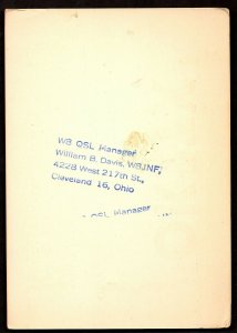 QSL QSO RADIO CARD OK2TX,Frantisek Trubecky,1949, Czechoslovakia (Q2974)