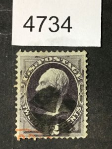 MOMEN: US STAMPS #162 USED LOT #4734