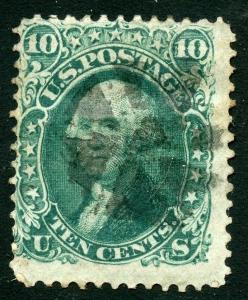 UNITED STATES SCOTT#96  10c WASHINGTON  USED