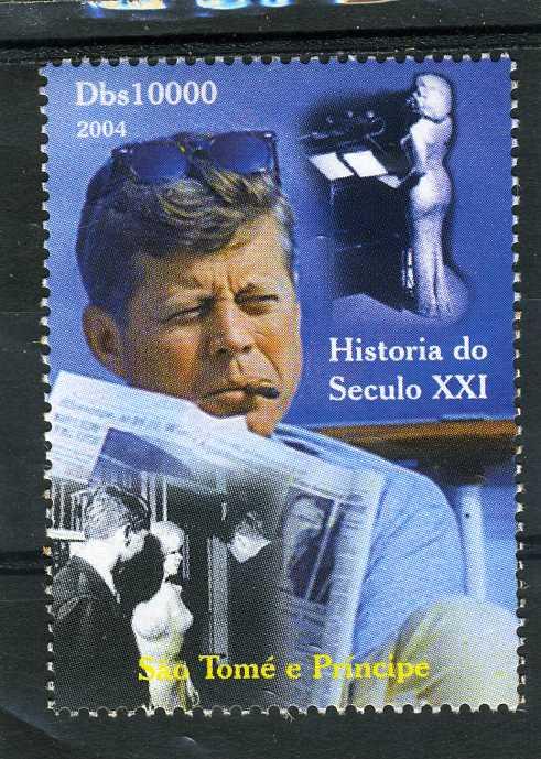 SAO TOME & PRINCIPE 2004 JF.Kennedy & Marilyn Monroe 1 value Perforated mnh.vf