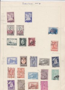 greece 1945  stamps on album page ref 10738