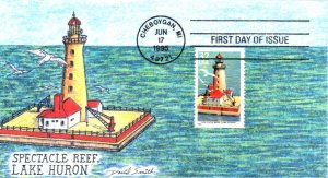 #2971 Spectacular Reef Lighthouse Smith FDC