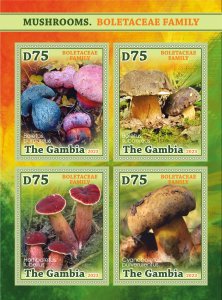 Stamps. Plants,Mushrooms Gambia  2023 year, 1+1 sheets   perforated