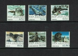 New Zealand: 1992, Antarctic Seals,  MNH set