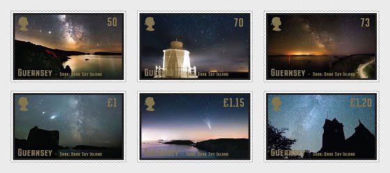 2021 Guernsey Dark Skies (6) (Scott 1622-27) MNH