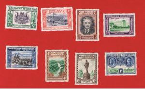 Sorthern Rhodesia #56-63 MVFH OG 50th Anniversary  Free S/H