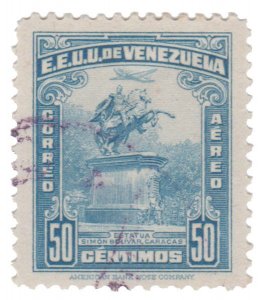 VENEZUELA STAMP 1944 SCOTT # C152. CANCELLED. # 4