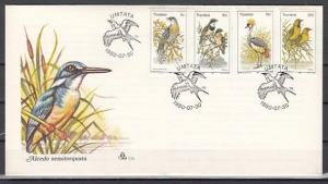 Transkei, Scott cat. 79-82. Various Birds issue on a First day cover.  ^