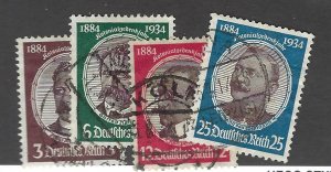 Germany SC#432-435 Used F-VF SCV$29.75...Prices will rise!!