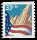 3280 33c U.S. Flag Fine MNH