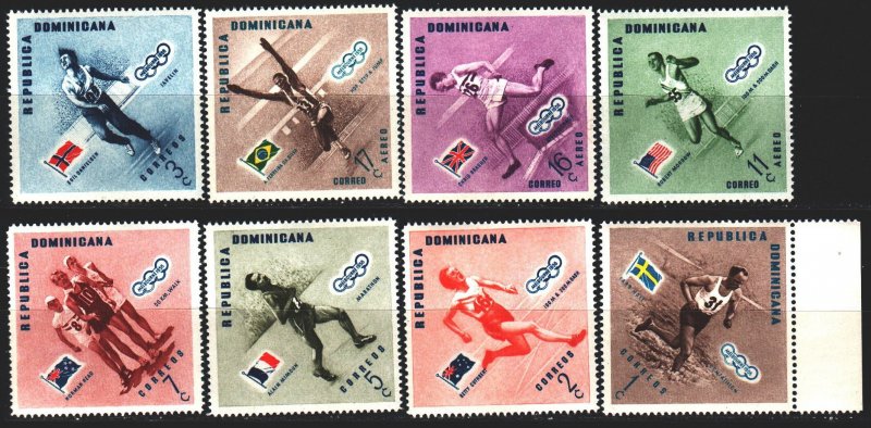 Dominican Republic. 1957. 585A-92A. Olympic sports. MNH.