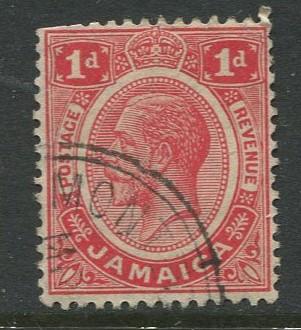 Jamaica -Scott 61a - KGV Definitive - 1912 - Used - Single 1p Stamp