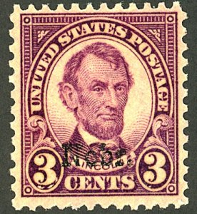 U.S. #672 MINT OG NH