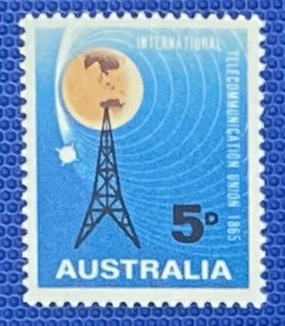 ZAYIX - 1965 - Australia - #388 - MNH - Communications - Radio Mast Satellite