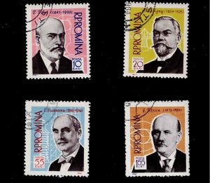 Romania Scott #1412-15, Singles 1961 Complete Set FVF Used (CTO)