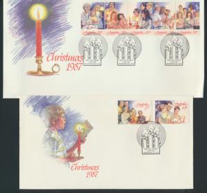 Australia Christmas 1987 SG1098a, 1103 and 1104 SC#1044a-1044e, 1045, 1046