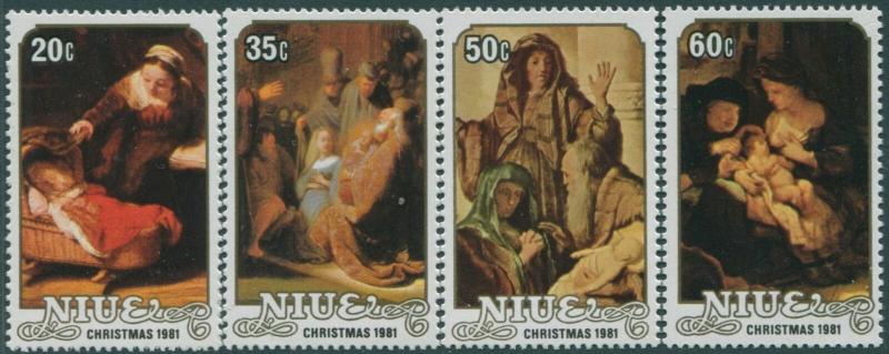 Niue 1981 SG448-451 Christmas set MNH