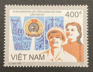 Vietnam 1998 #2859, Trade Union Congress, MNH.