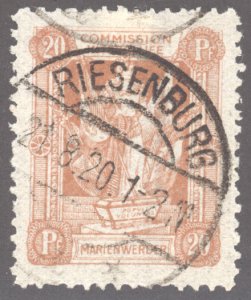 Marienwerder, Scott #4, Used, Riesenburg (Prabuty, Poland) CDS SOTN