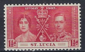 St Lucia 108 MNH 1937 issue (mm1145)