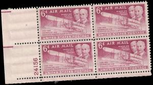 # C45 MINT NEVER HINGED WRIGHT BROTHERS VF+