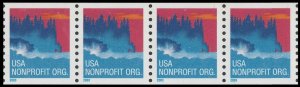 US 3775 Sea Coast Nonprofit 5c coil strip BCA (4 stamps) MNH 2003