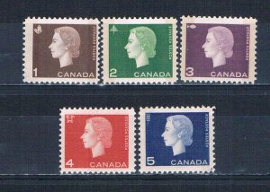 Canada 401-05 MNH set QEII and designs 1962 (C0303)