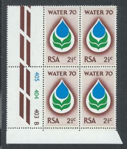 SOUTH AFRICA SC# 359 CONTROL B/4 FVF/MNH 1970 