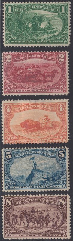 U.S. 285-291 F+VF MH (291 Used) (123122)