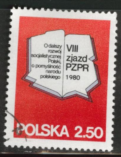 Poland Scott 2378 Used CTO favor canceled stamp 1980