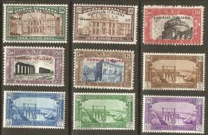 Somalia 9 Different Semipostals MLH F/VF 1925-30 SCV $41.00