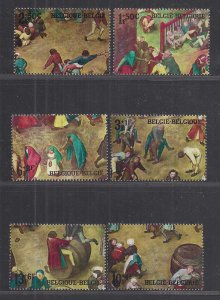 BELGIUM SC# B816-21   VF/MOG  1967