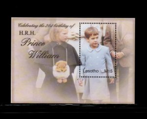 Lesotho 2004 - Prince William - Souvenir Stamp Sheet - Scott #1331 - MNH