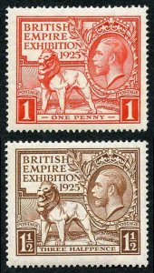 SG432/33 1925 Wembley Set U/M