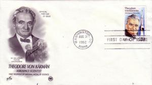 US FDC Sc.# 2699 Theodor von Karmen, Rocket Scientist L762